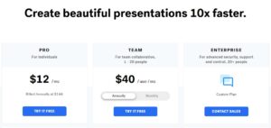 Annual Price Plan of Beautiful.Ai